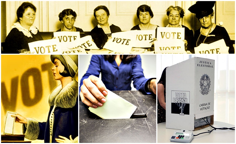 #pratodomundover: Imagem mostra várias cenas de mulheres votando