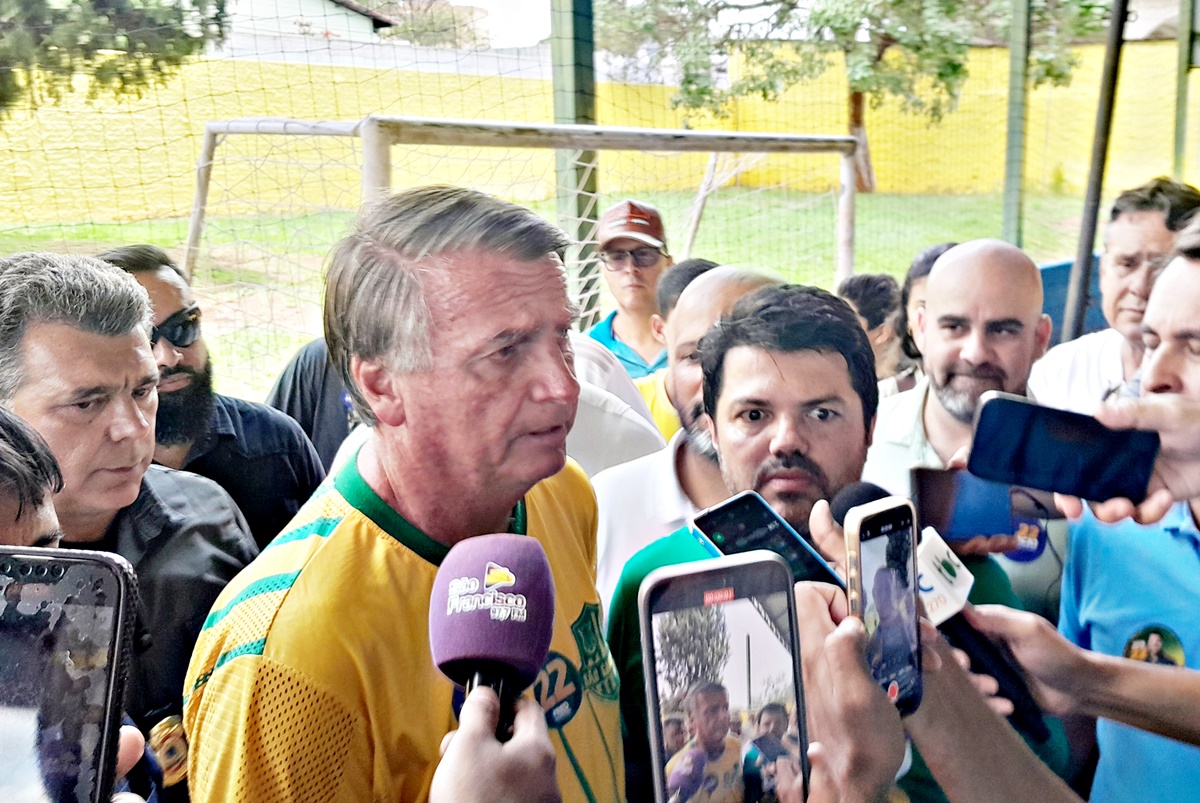 Márcio Corrêa e Jair Bolsonaro- votação em Anápolis