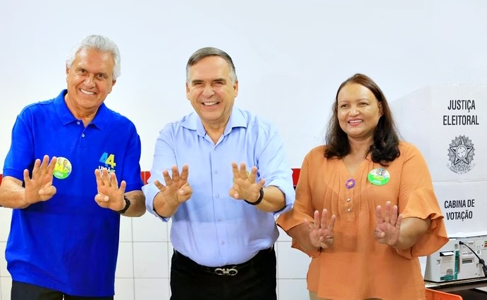 Ronaldo Caiado- Sandro Mabel e Cláudia Lira