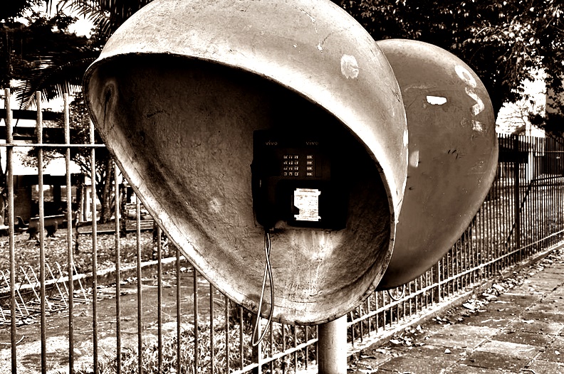 Orelhões Internet. Iustração