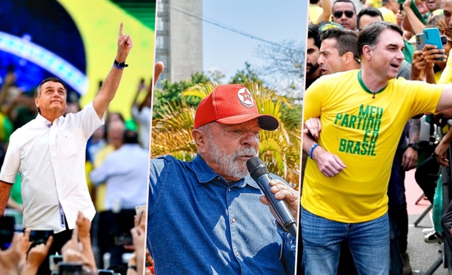 Jair Bolsonaro- Lula- Flávio Bolsonaro